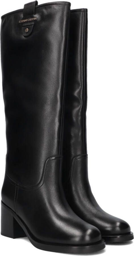 STEFANO LAURAN Hoge Laarzen Dames Gr2107 Maat: 43 Materiaal: Leer Kleur: Zwart