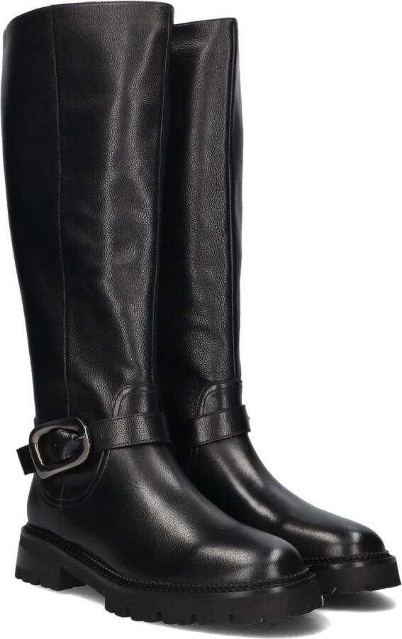 STEFANO LAURAN Hoge Laarzen Dames Pe2053 Maat: 40 Materiaal: Leer Kleur: Zwart