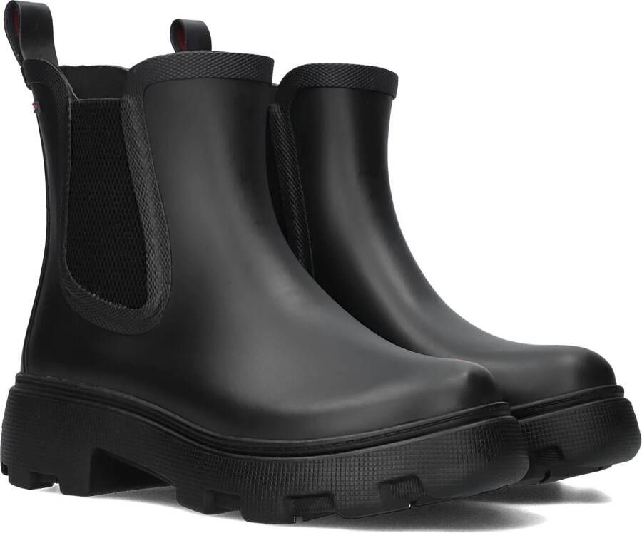 TOMMY HILFIGER Zwarte Laarzen Rubber Flag Cleated Rainboot