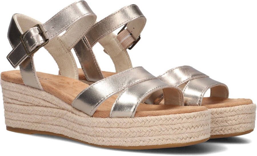 TOMS Sandalen Dames Audrey Maat: 40 Materiaal: Leer Kleur: Goud