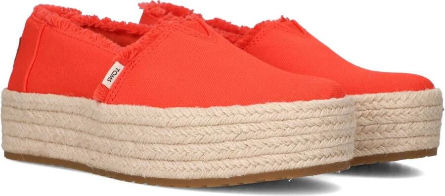 TOMS Espadrilles Dames Valencia Maat: 37 5 Materiaal: Textiel Kleur: Oranje