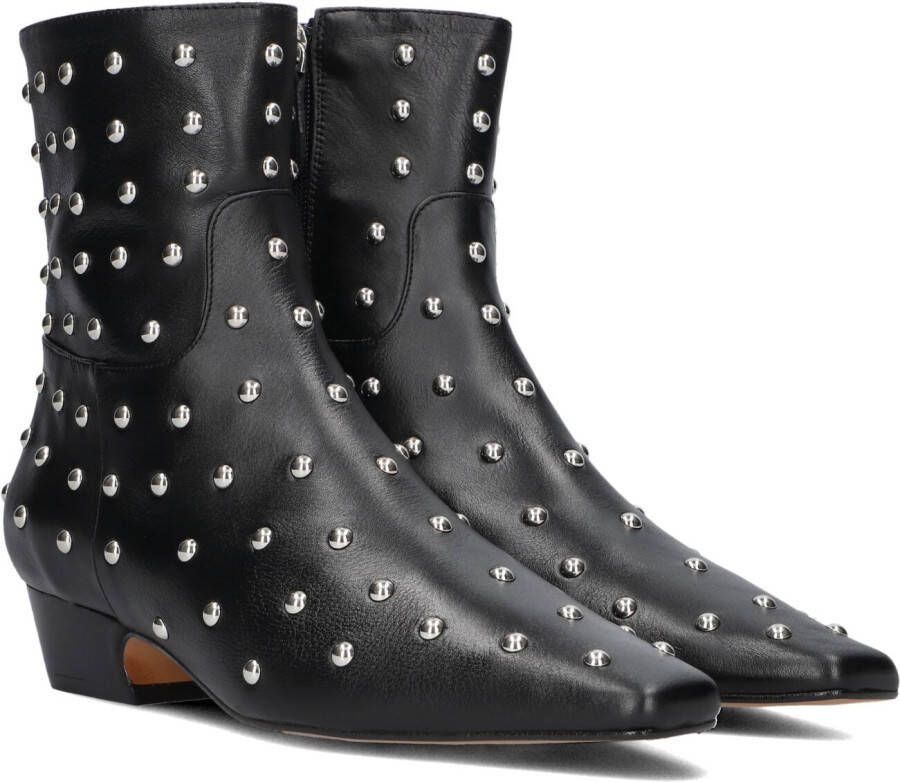 TORAL Enkellaarsjes Dames Irene Punk Maat: 43 Materiaal: Leer Kleur: Zwart