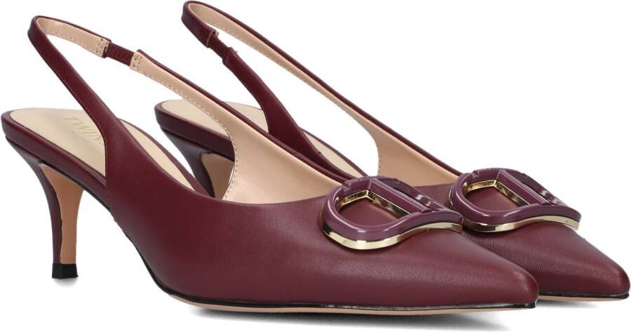 TWINSET MILANO Slingbacks Dames 252tcp030 Maat: 41 Materiaal: Leer Kleur: Rood