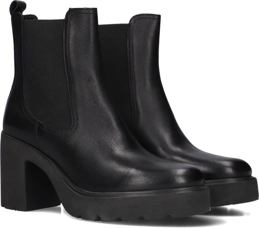 Unisa Zwarte Chelsea Boots met Blokhak