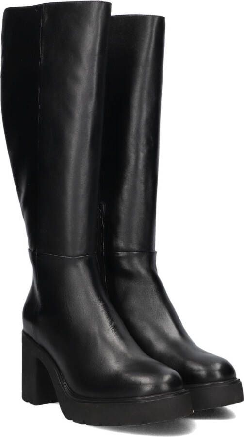 UNISA Hoge Laarzen Dames Kayli Maat: 39 Materiaal: Leer Kleur: Zwart