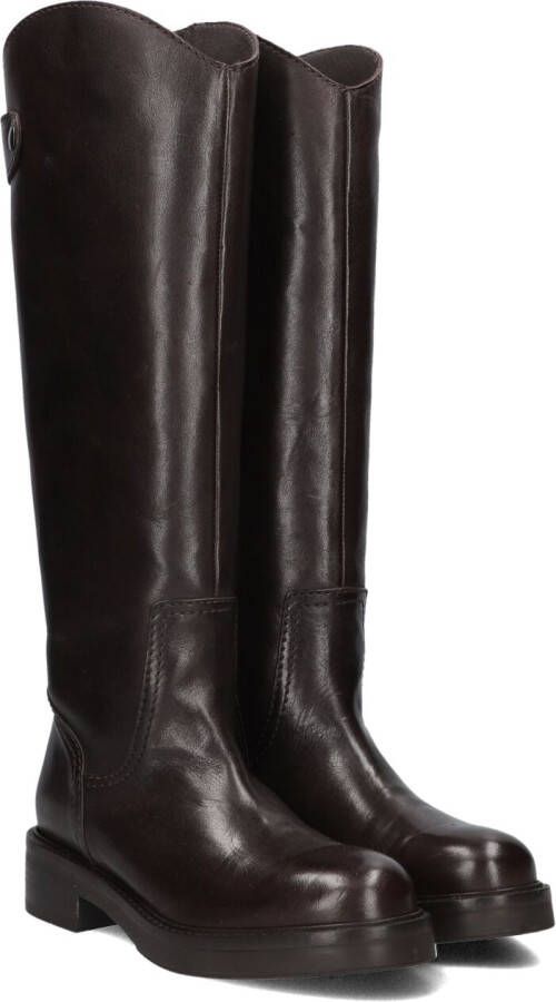 VIA VAI Hoge Laarzen Dames Lucia Rumi Maat: 42 Materiaal: Leer Kleur: Bruin