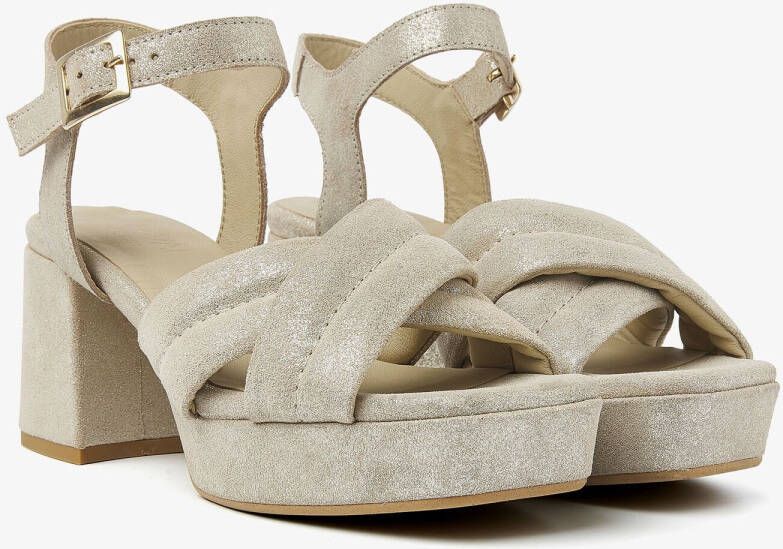 VIA VAI Sandalen Dames Cassia Gabriell Maat: 40 Materiaal: Leer Kleur: Goud