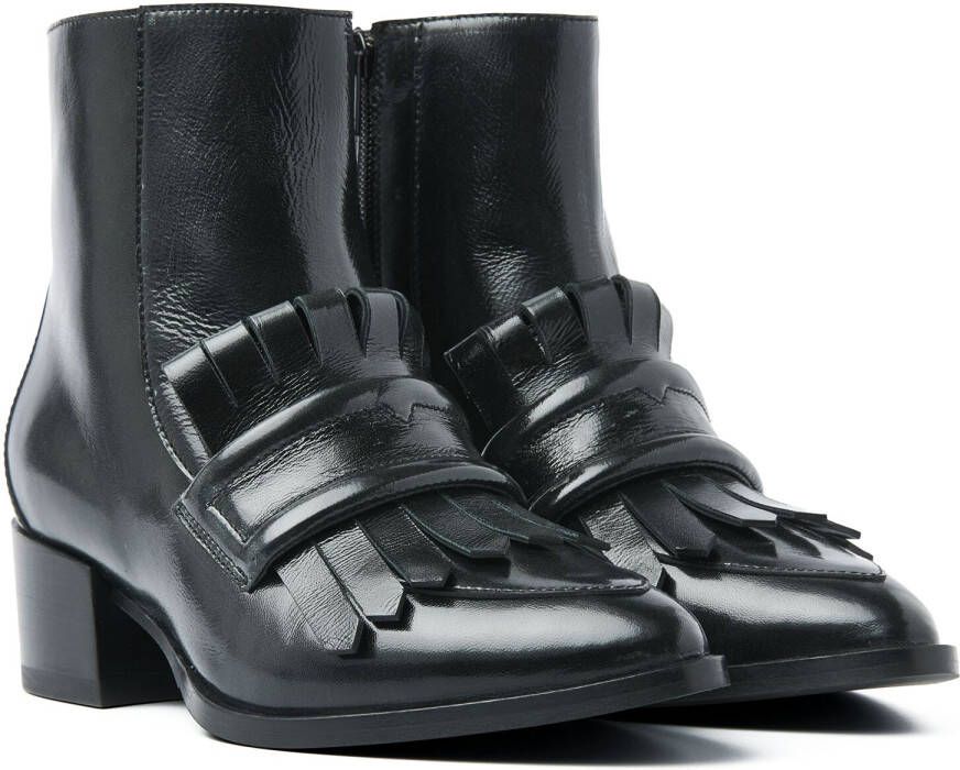 VIA VAI Enkellaarsjes Dames Rose Hannah Maat: 36 Materiaal: Leer Kleur: Grijs