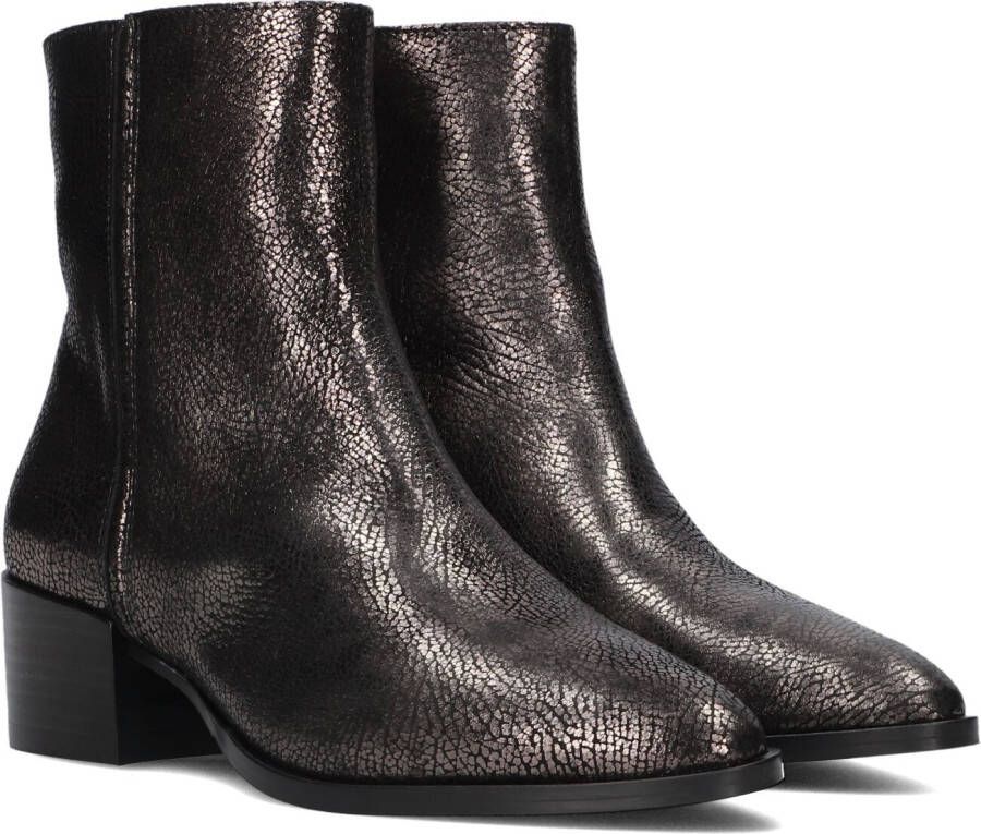 VIA VAI Enkellaarsjes Dames Rose Baker Maat: 39 Materiaal: Leer Kleur: Zilverkleurig