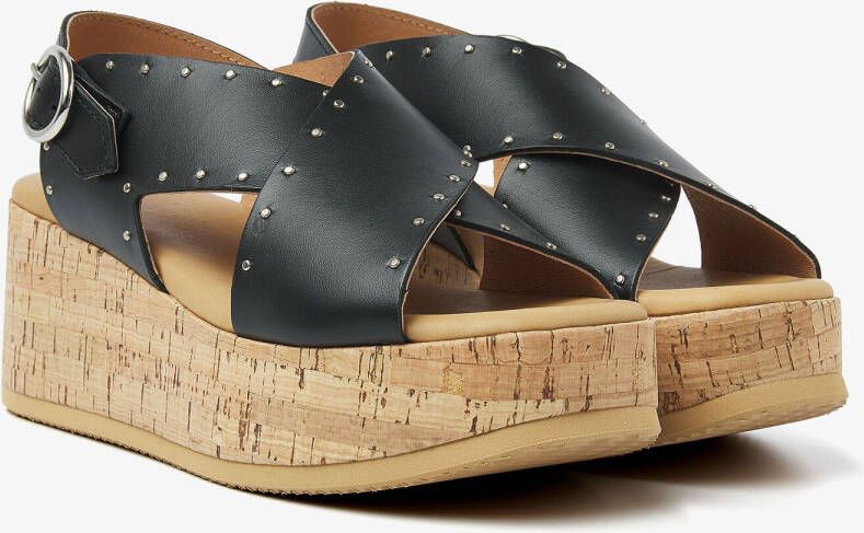 VIA VAI Sandalen Dames Sissel Elaine Maat: 40 Materiaal: Leer Kleur: Zwart