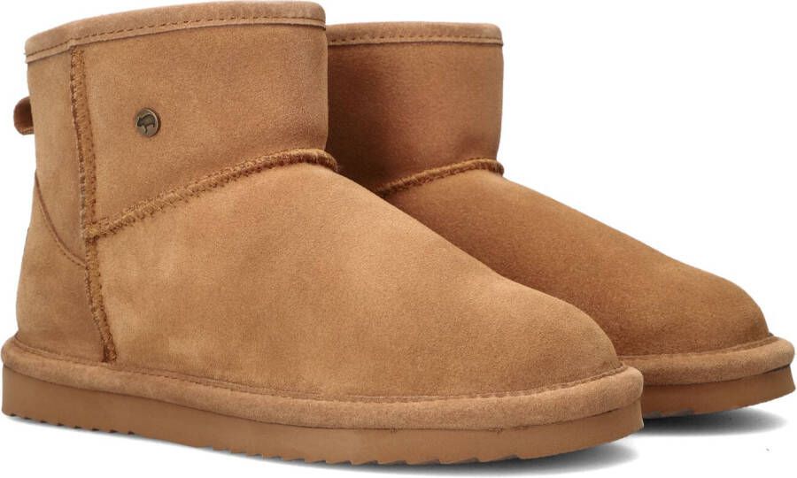 WARMBAT Vachtlaarzen Dames Wallaby Maat: 36 Materiaal: Suède Kleur: Cognac