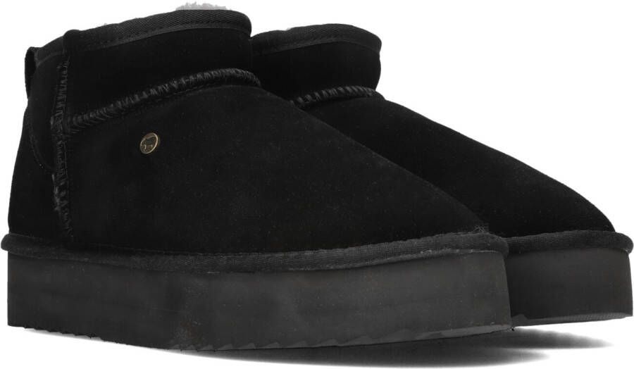 WARMBAT Vachtlaarzen Dames Durack Plateau Maat: 36 Materiaal: Suède Kleur: Zwart