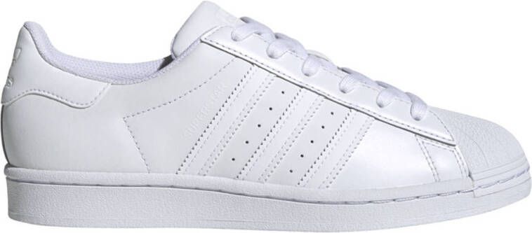 Adidas Witte lage sneaker met 3 strepen White Dames