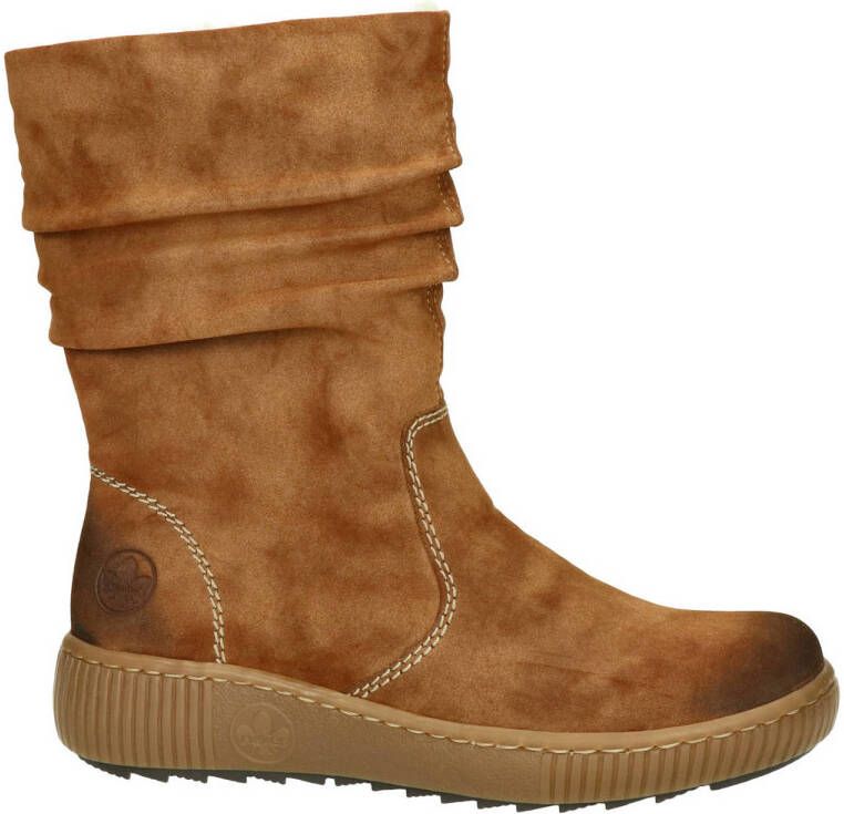 Rieker Enkellaarsjes Plat Enkellaarsjes Plat cognac