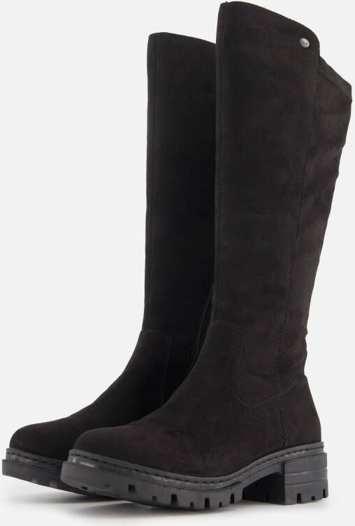 Rieker Winterlaarzen lange laarzen blokhak met stretch